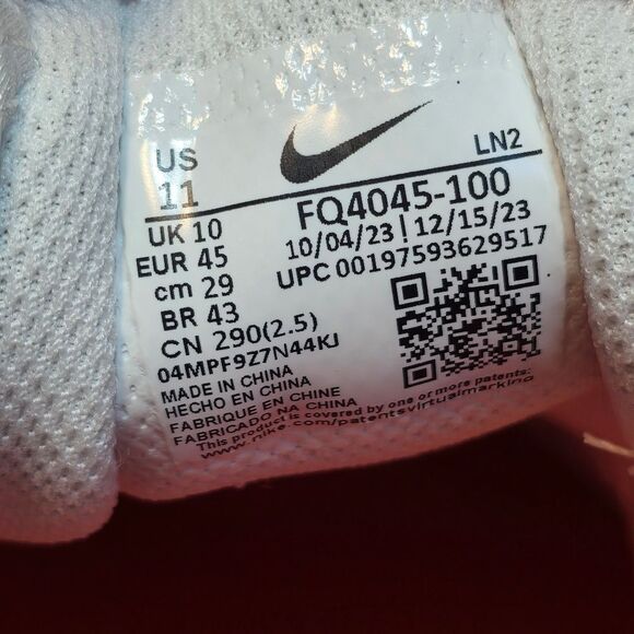 Nike Vapor Edge Speed 2 360 Football Cleats White Orange FQ4045-100 Men's 11 - Picture 7 of 7